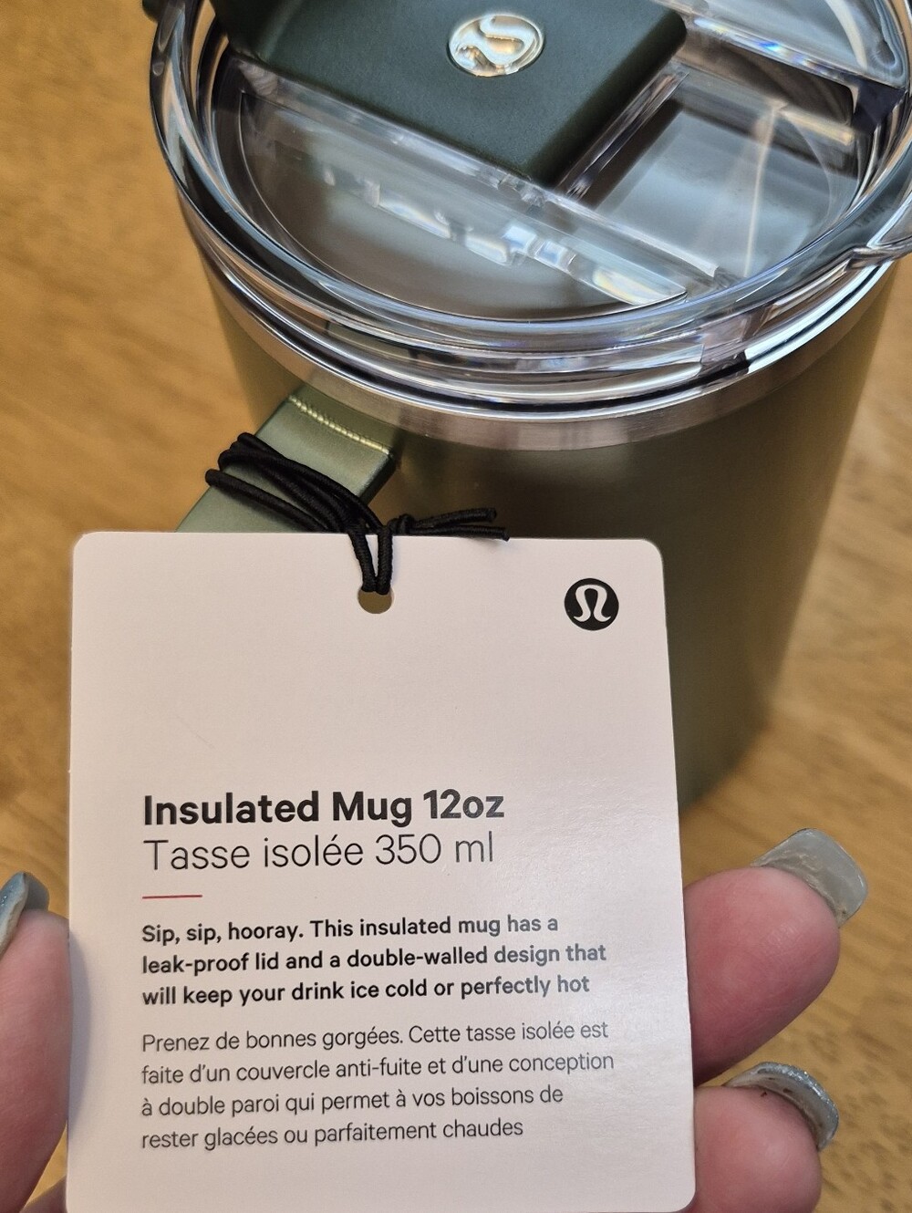 Lululemon 12oz Ombre Matcha Magic Kale Krush & Rainforest Green Travel Mug - Picture 6 of 6